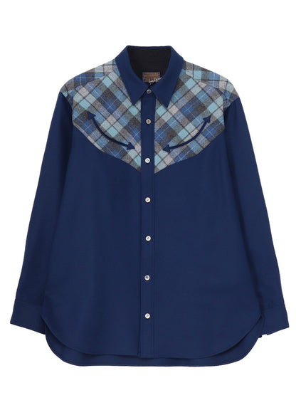 Yohji Yamamoto × PENDLETON PLAID BLOUSE E
