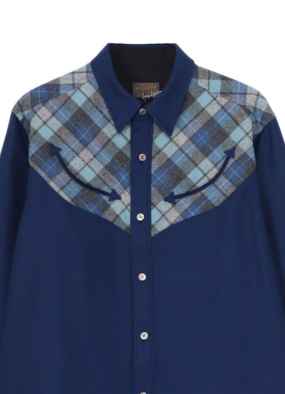 Yohji Yamamoto × PENDLETON PLAID BLOUSE E