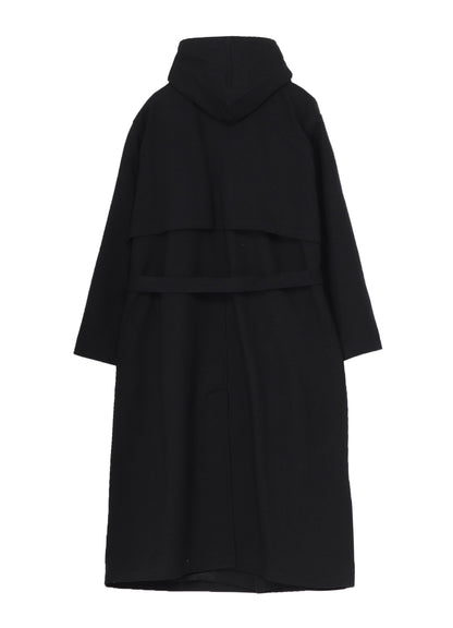 ARMY SERGE FOODED TRENCH COAT