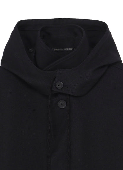 ARMY SERGE FOODED TRENCH COAT