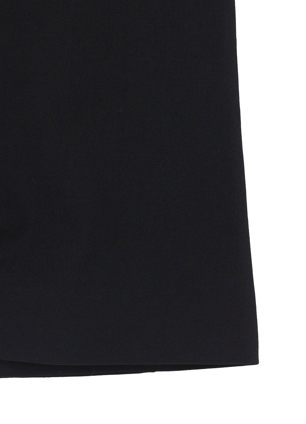 WOOL GABARDINE 3BUTTONS ZIP LONG COAT