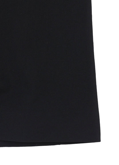 WOOL GABARDINE 3BUTTONS ZIP LONG COAT
