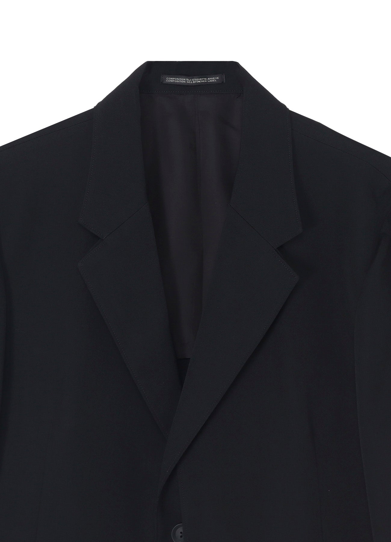 WOOL GABARDINE DOUBLE FRONT JACKET