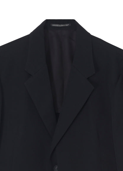 WOOL GABARDINE DOUBLE FRONT JACKET