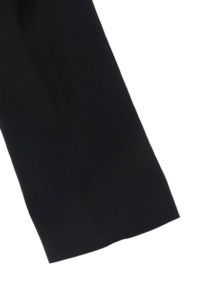 WOOL GABARDINE DOUBLE FRONT JACKET