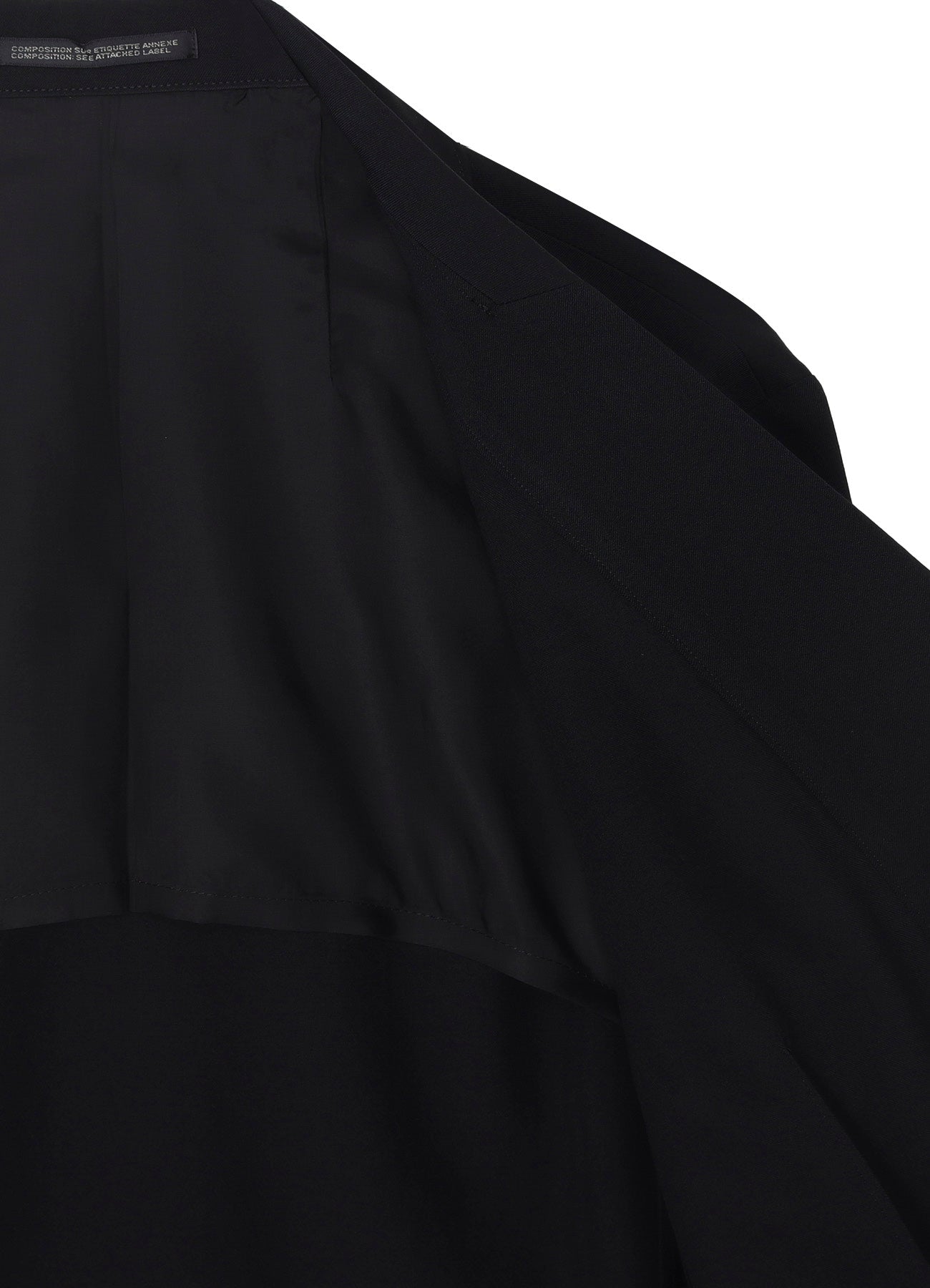 WOOL GABARDINE DOUBLE FRONT JACKET