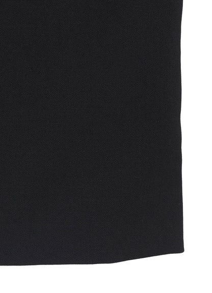 WOOL GABARDINE LEFT SEAM ZIPPER JACKET