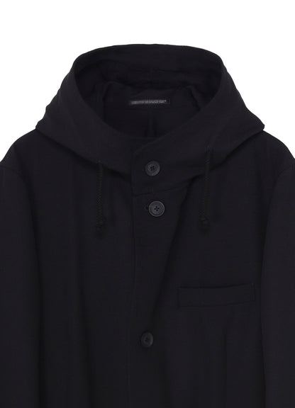 ARMY GABARDINE FOODED JACKET