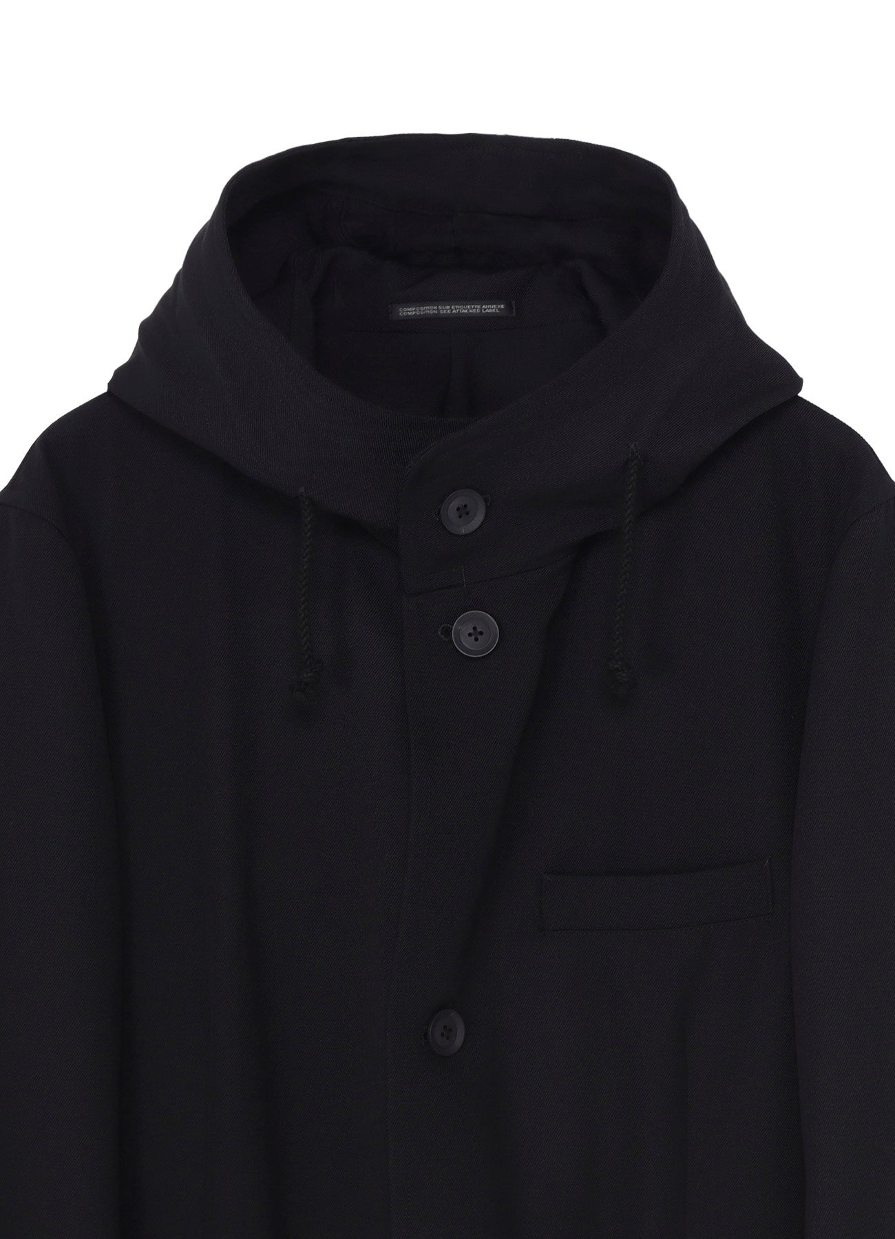 ARMY GABARDINE FOODED JACKET