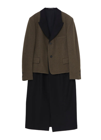 Yohji Yamamoto × PENDLETON DOCKING  LONG JACKET B