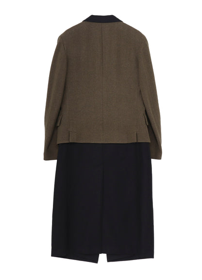 Yohji Yamamoto × PENDLETON DOCKING  LONG JACKET B