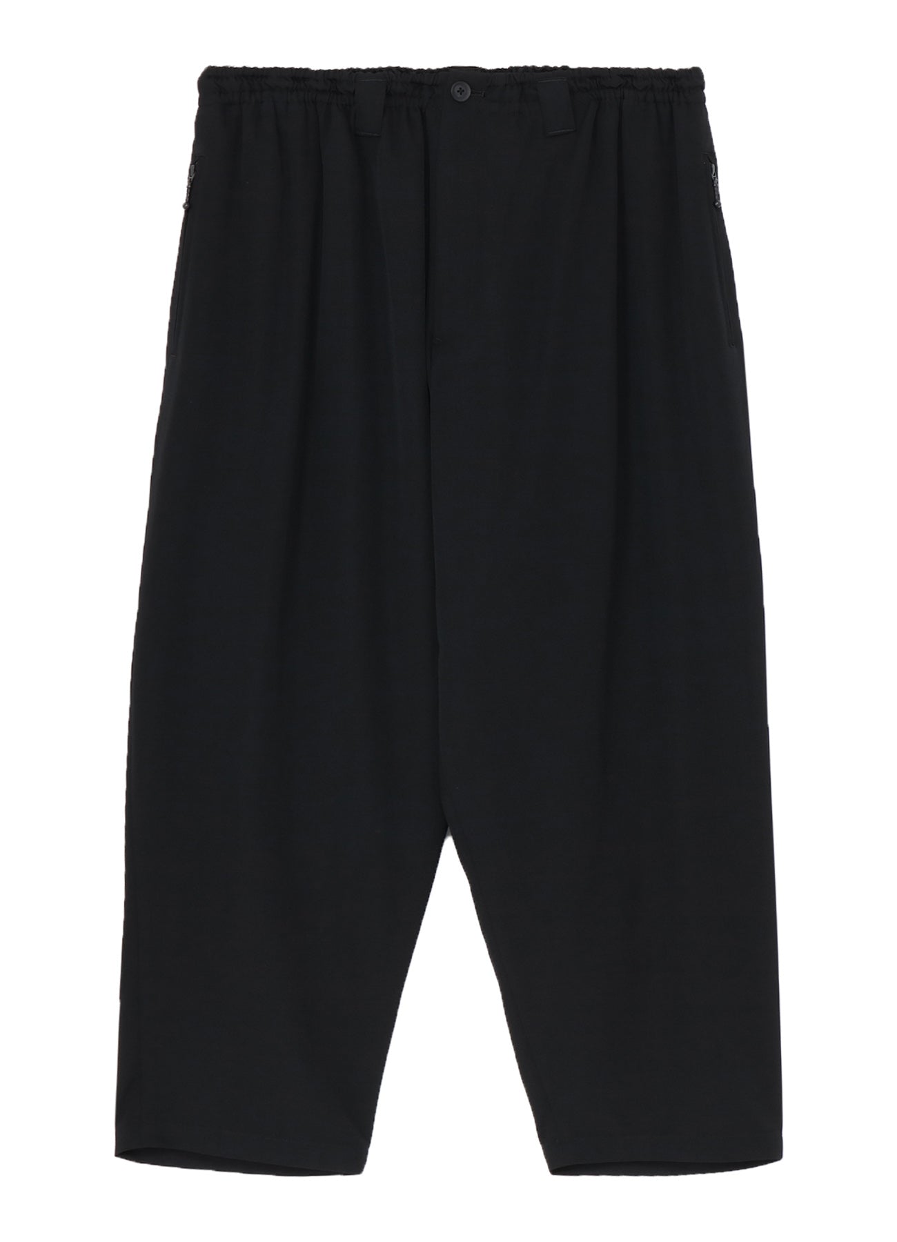WOOL GABARDINE BALL FASTENER PANTS