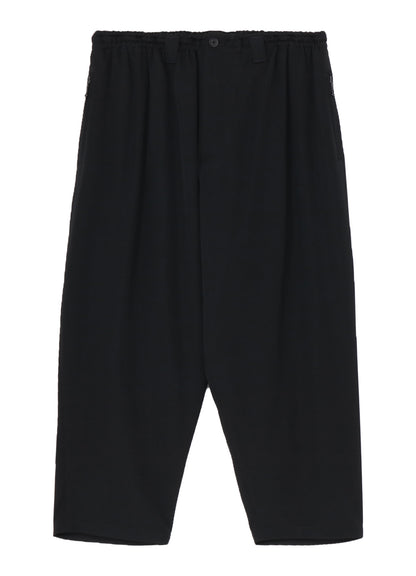 WOOL GABARDINE BALL FASTENER PANTS