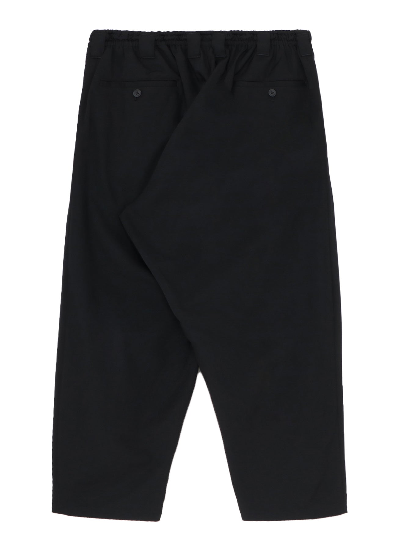 WOOL GABARDINE BALL FASTENER PANTS