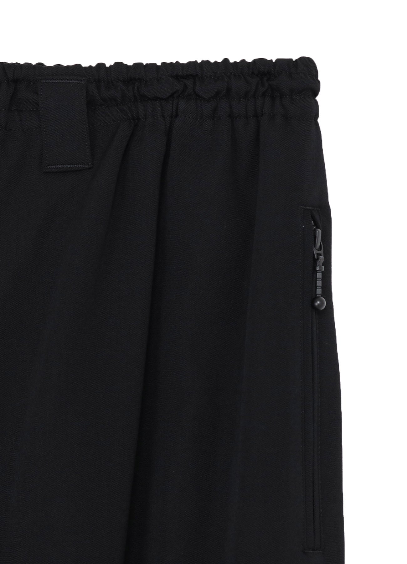 WOOL GABARDINE BALL FASTENER PANTS