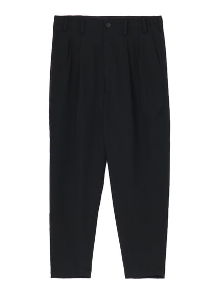 WOOL GABARDINE 2TUCKS PANTS