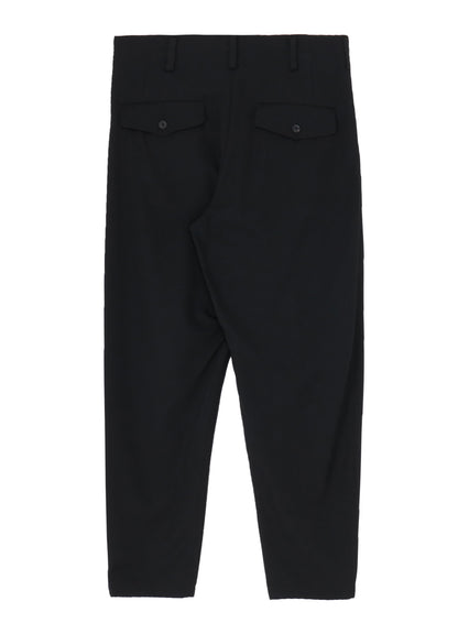 WOOL GABARDINE 2TUCKS PANTS