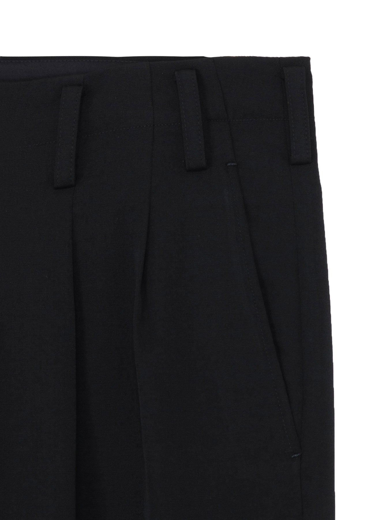 WOOL GABARDINE 2TUCKS PANTS