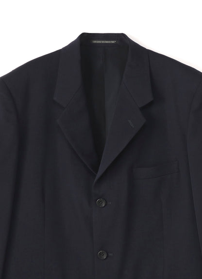 COSTUME D’HOMME Wool Gabardine Three Button Single Jacket