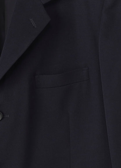 COSTUME D’HOMME Wool Gabardine Three Button Single Jacket