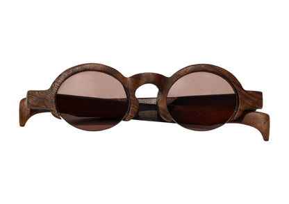 BRASS/WALNUT WILLOW SUNGLASSES