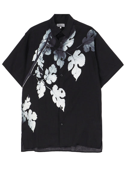 LEAF PRINT ALOHA SHIRT