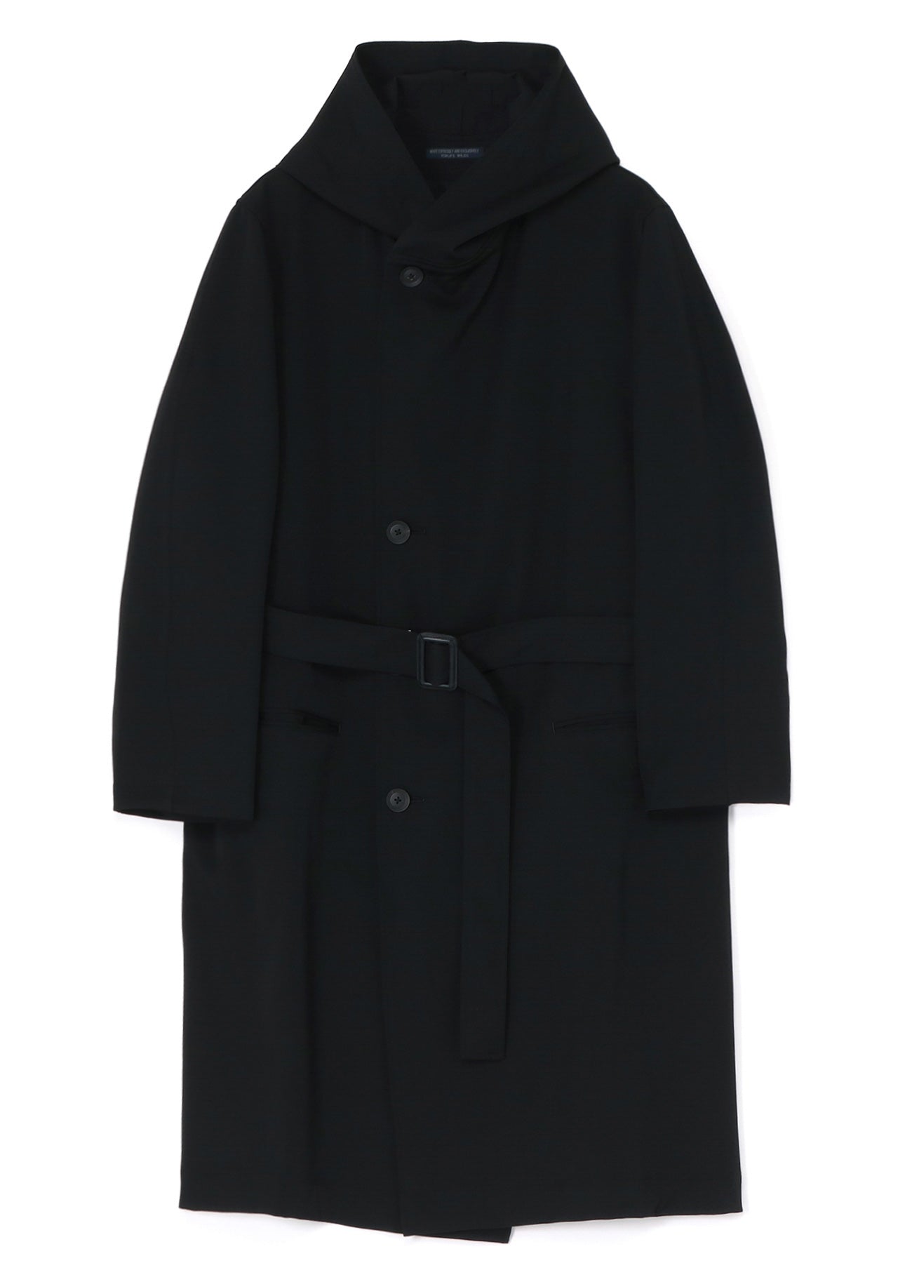 WOOL GABARDINE HOODED COAT – THE SHOP YOHJI YAMAMOTO