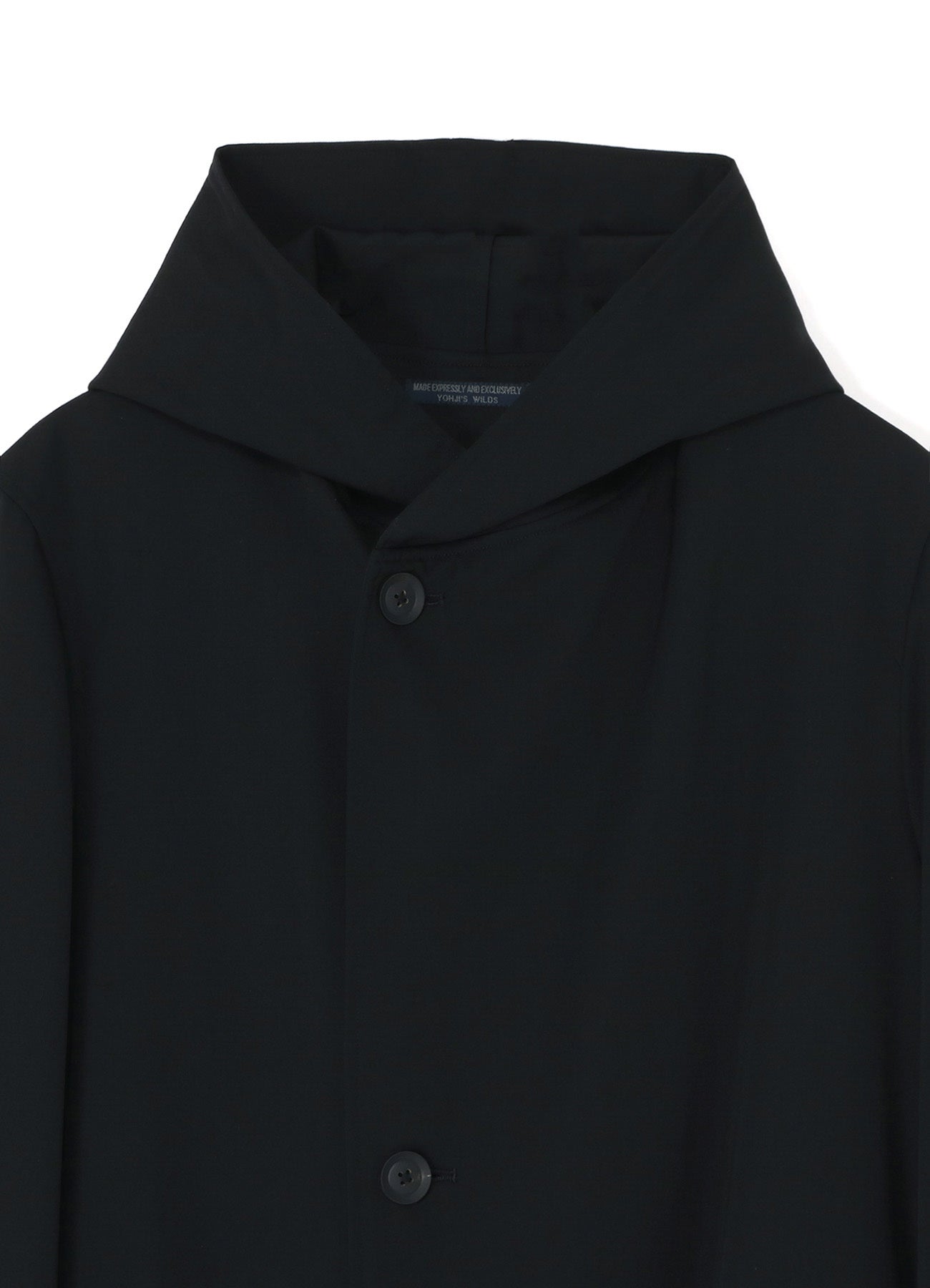 WOOL GABARDINE HOODED COAT – THE SHOP YOHJI YAMAMOTO