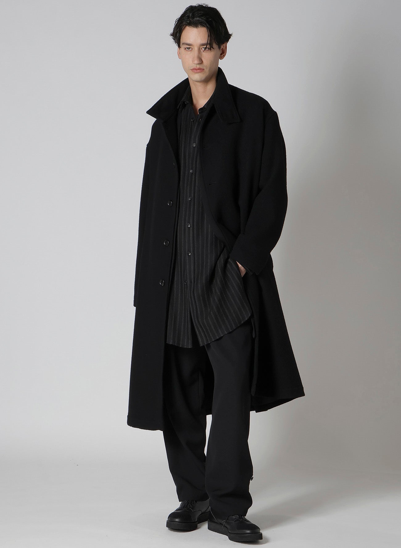 【Launching 10:00(JST) October 16】AIRY MOSSER STAND COLLAR COAT