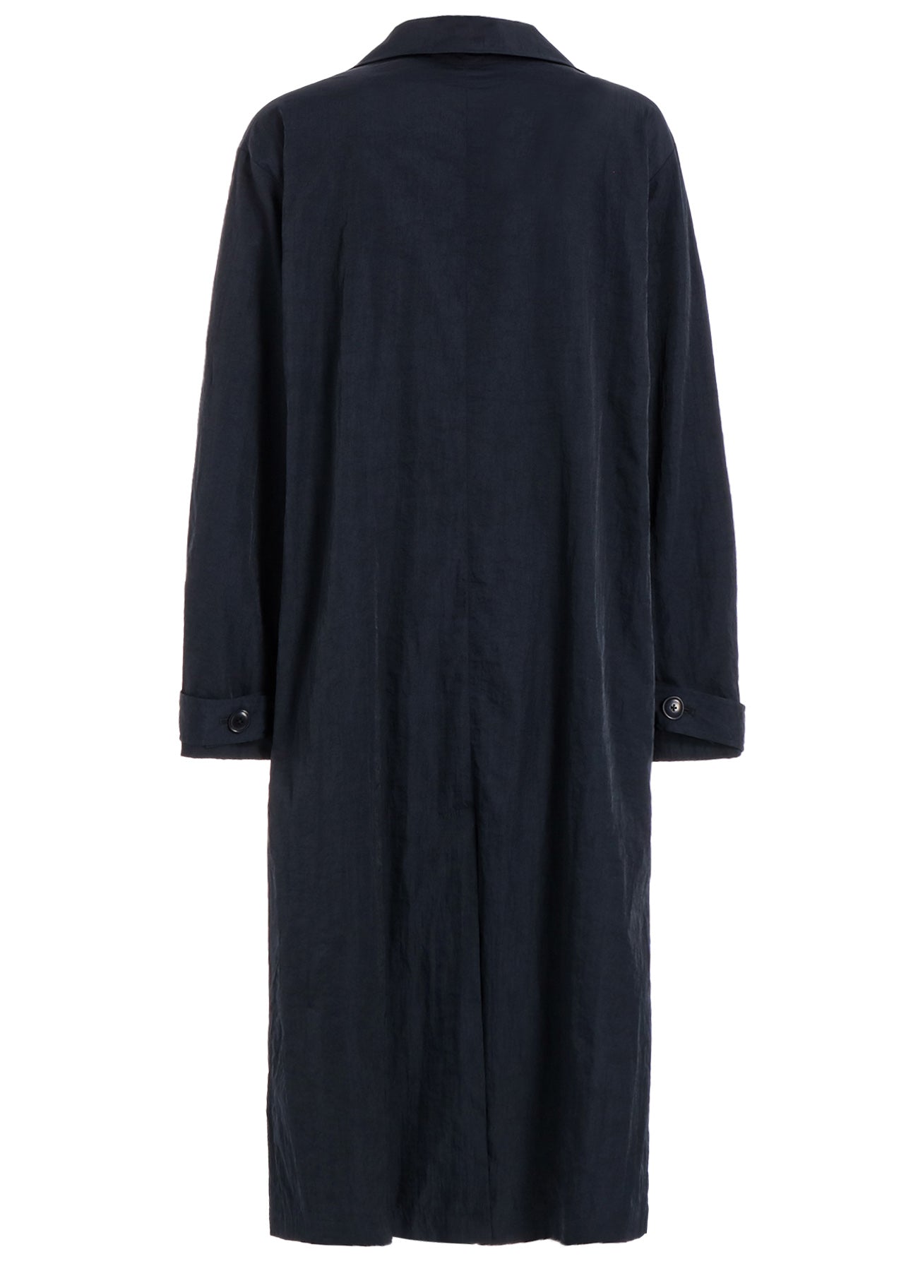 NYLON TWILL NAVY ASYMME COAT