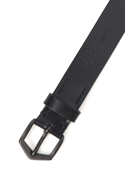 MATTE SOFT OIL LEATHER 30MM PLAIN BELT