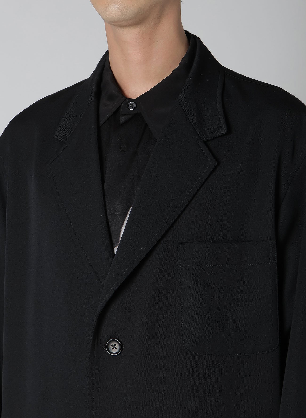 WOOL GABARDINE BLOUSON TAILORED JACKET – THE SHOP YOHJI YAMAMOTO