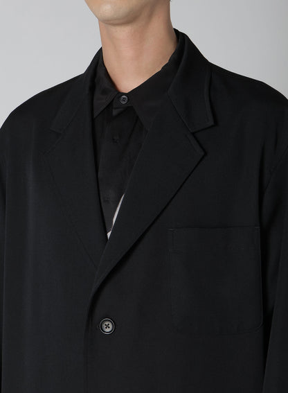 WOOL GABARDINE BLOUSON TAILORED JACKET