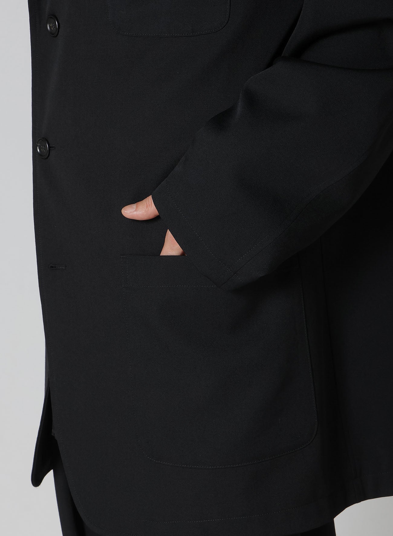 WOOL GABARDINE BLOUSON TAILORED JACKET – THE SHOP YOHJI YAMAMOTO