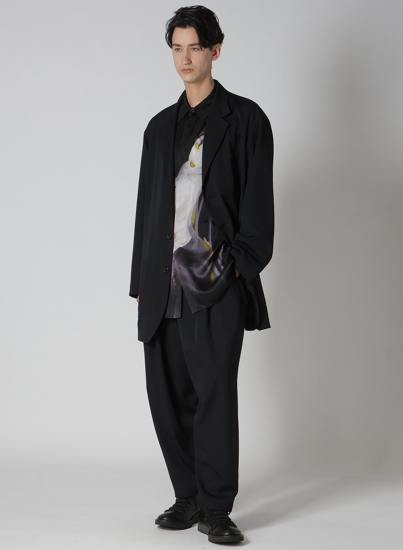 WOOL GABARDINE BLOUSON TAILORED JACKET – THE SHOP YOHJI YAMAMOTO