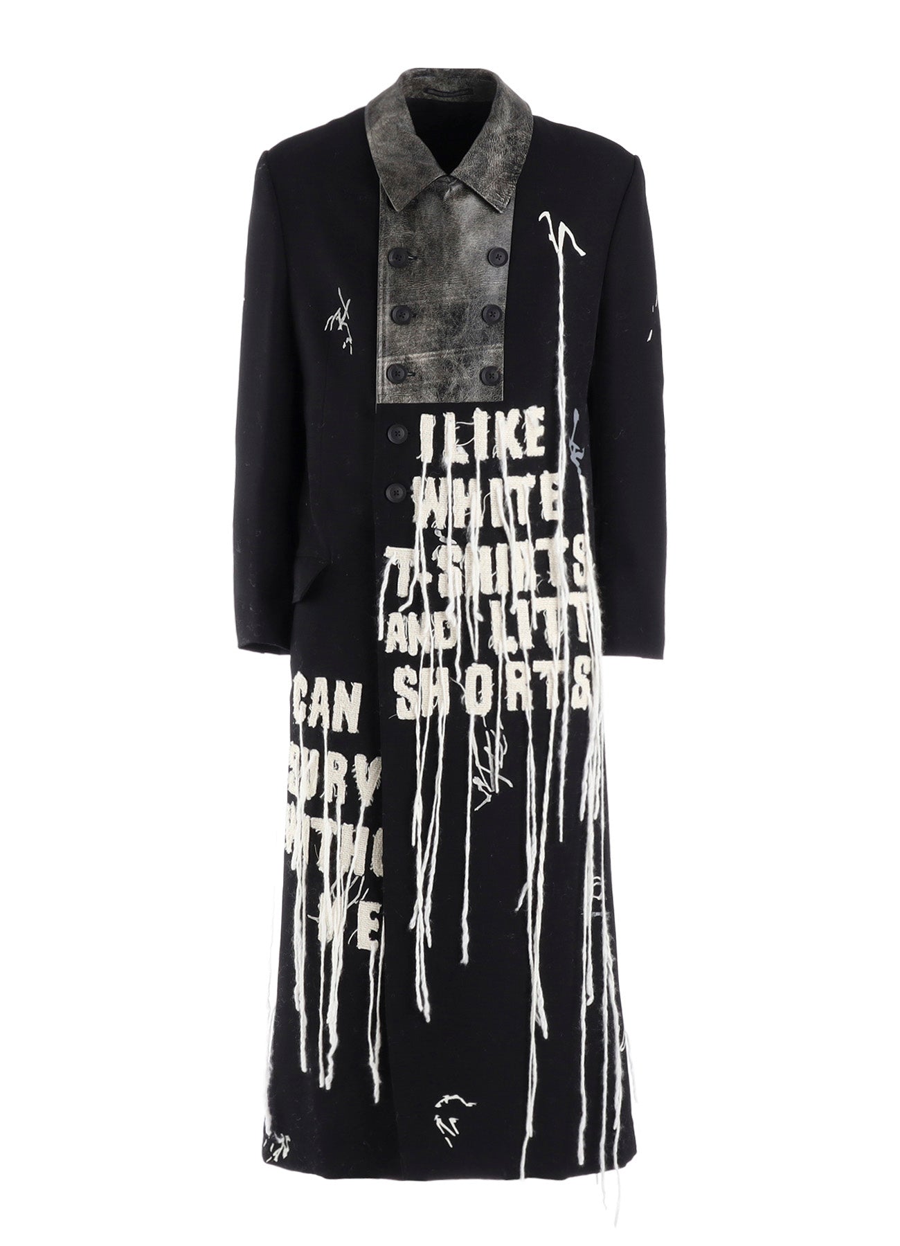 PATTERN LEATHER SWITCH W JACKET – THE SHOP YOHJI YAMAMOTO