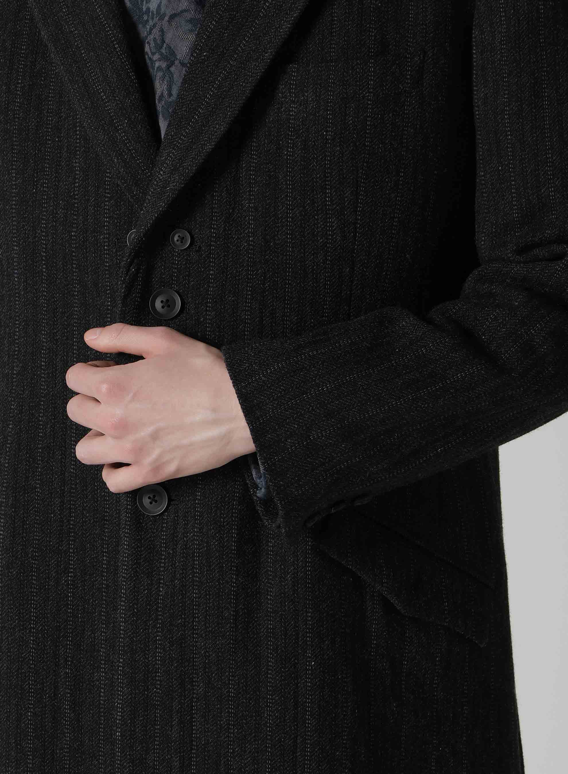 W/TWEED ST LIGHT PATTERN LAPEL ATTACHABLE JACKET – THE SHOP YOHJI