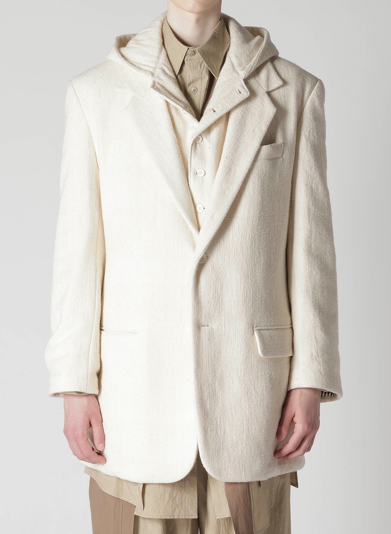 ZERO COUNT KHADI W HOODED JACKET