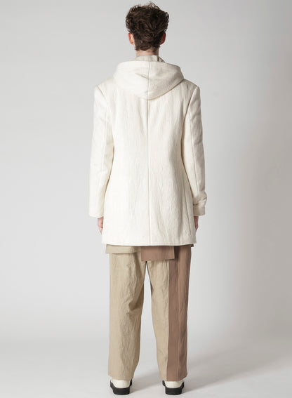 ZERO COUNT KHADI W HOODED JACKET