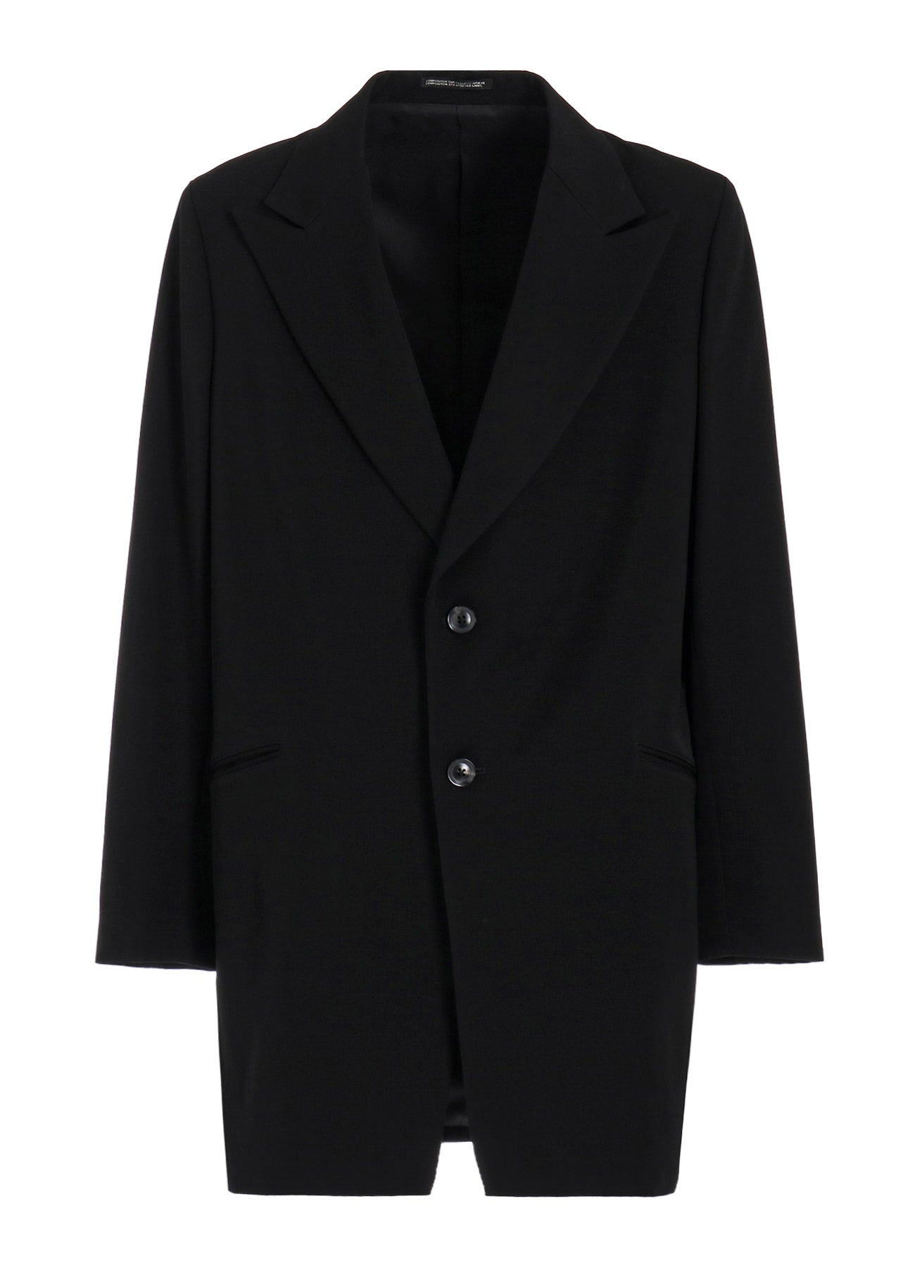 CASHMERE WEAVE PEAKED LAPEL JACKET