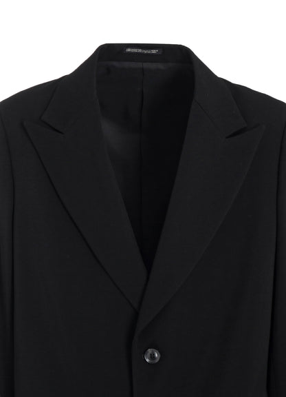 CASHMERE WEAVE PEAKED LAPEL JACKET