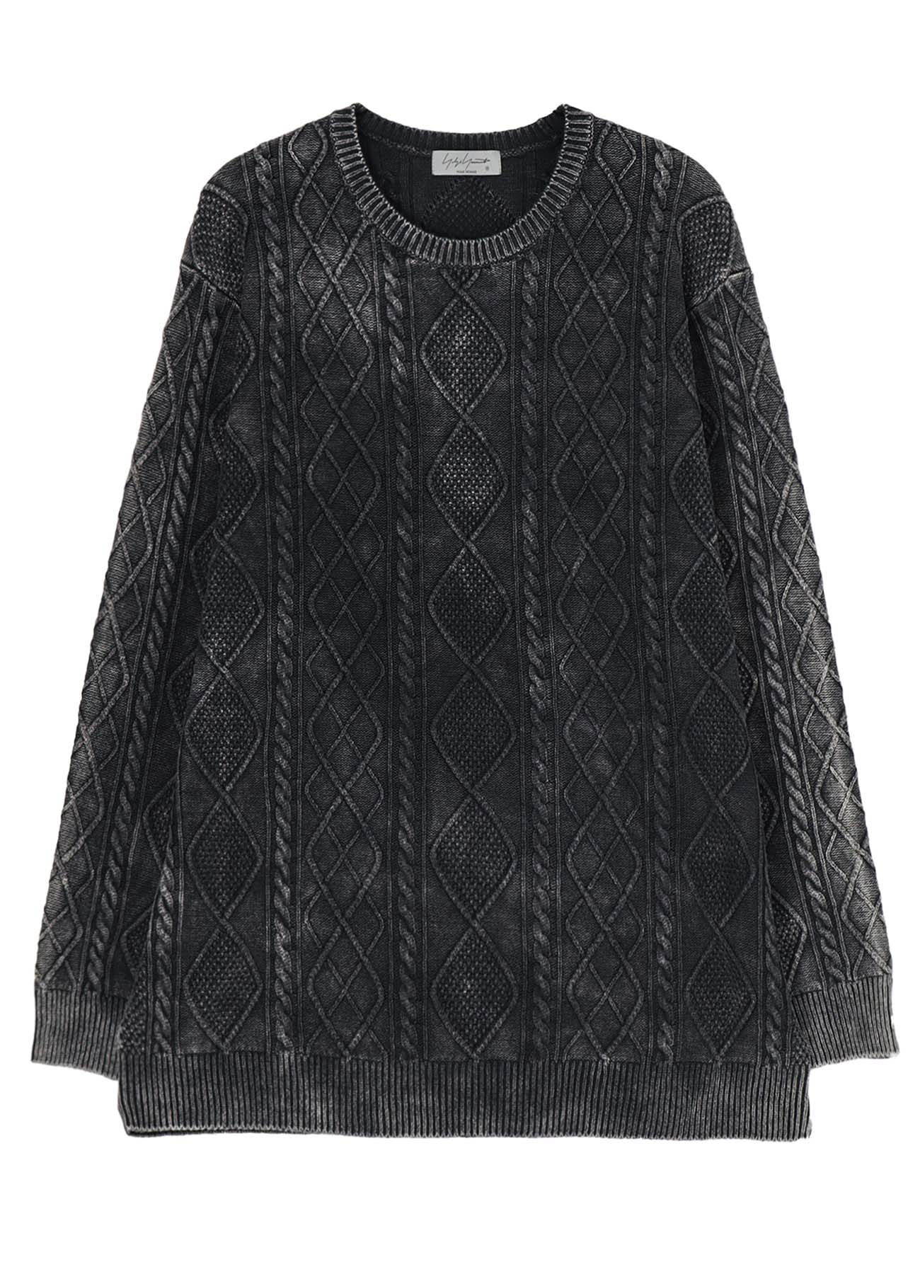 トップス Yohji Yamamoto Pour Homme 15SS Knit String Switching Round Neck in Black – SVRN