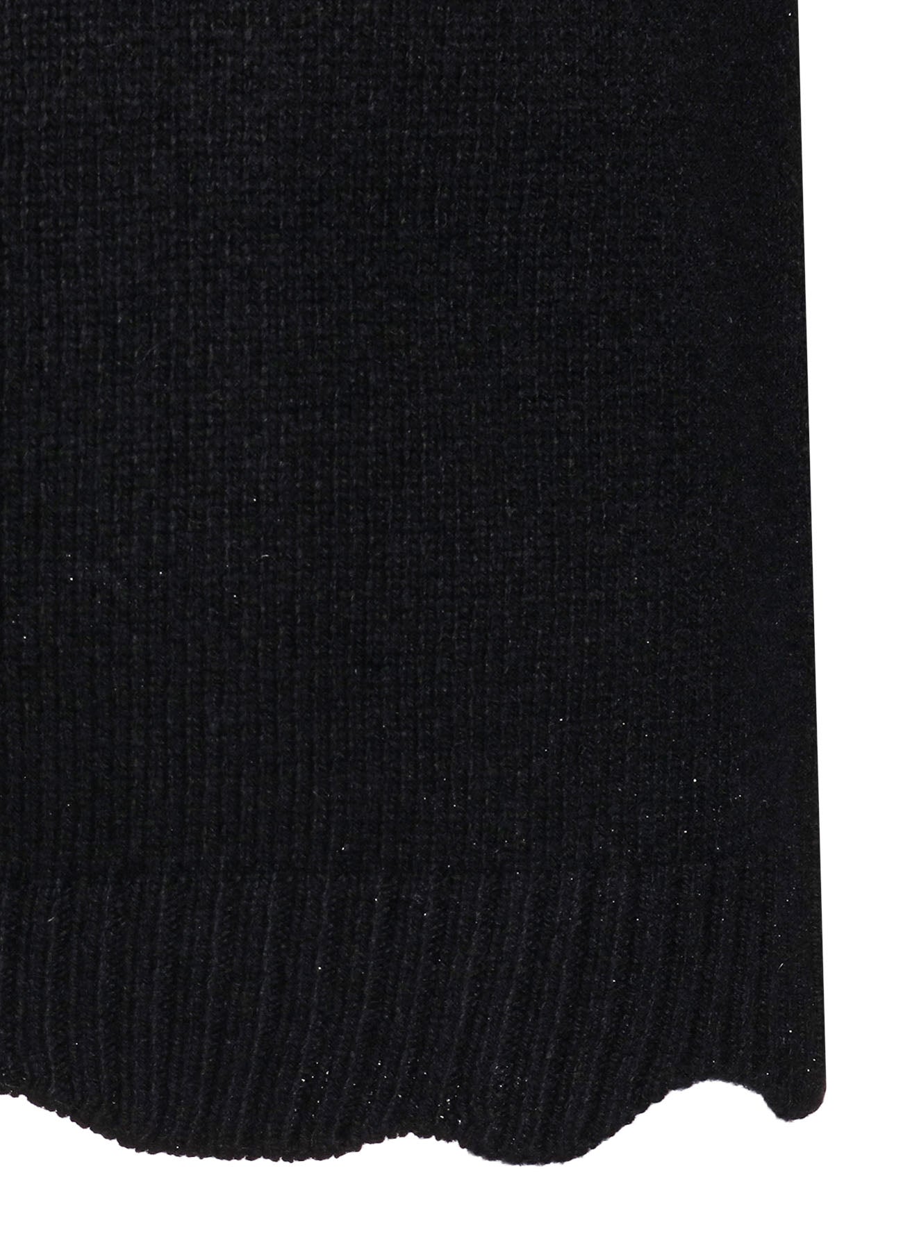 7G RIB V NECK KNIT