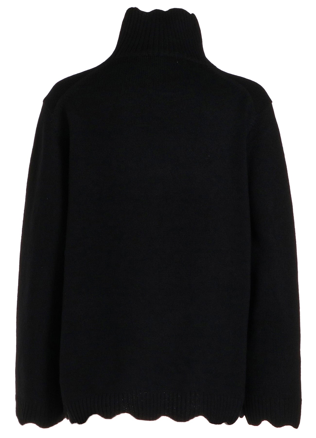 7G RIB TURTLE NECK KNIT