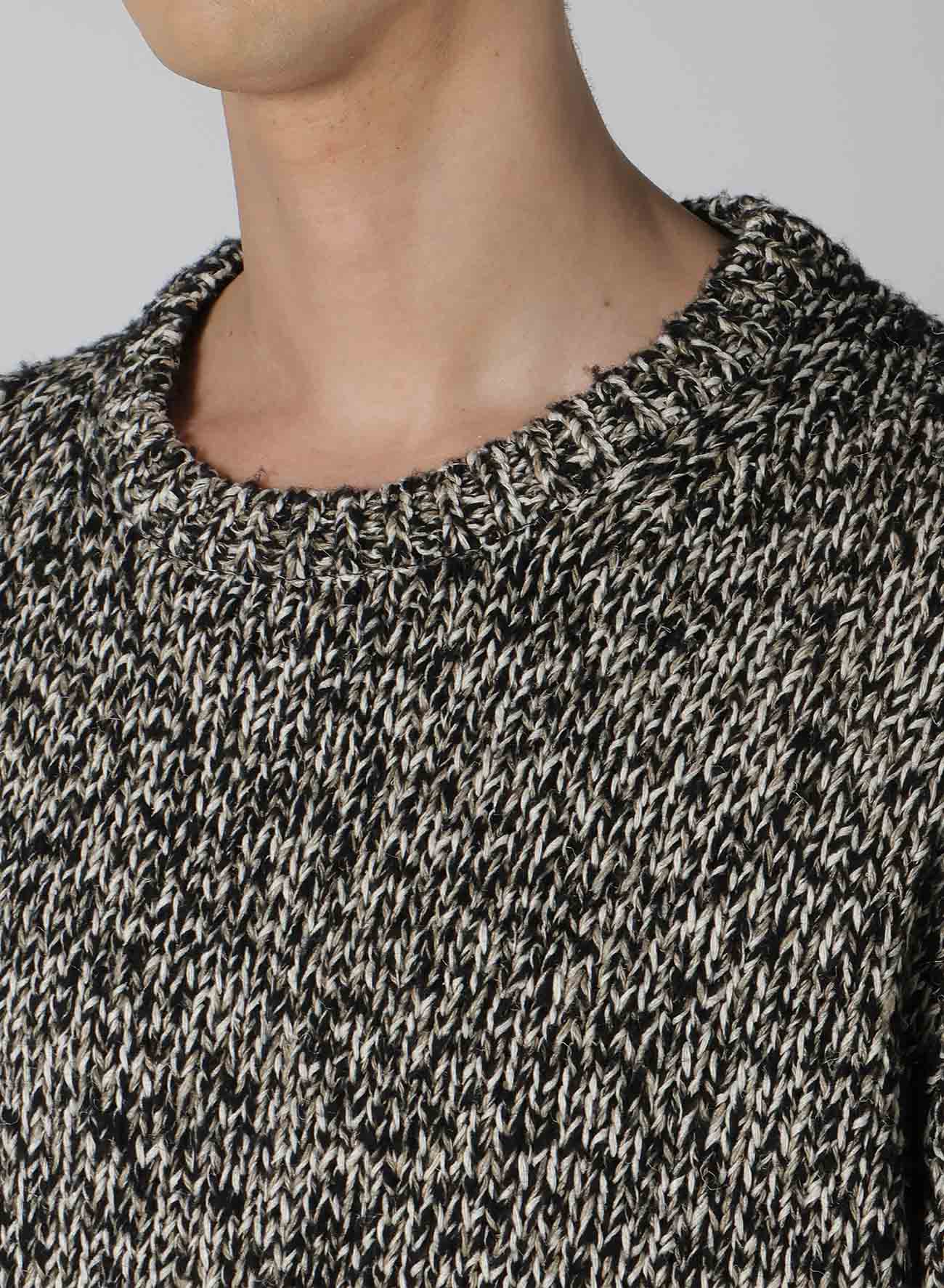 3G PLAIN STITCH ROUND NECK KNIT