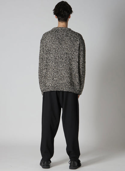 3G PLAIN STITCH ROUND NECK KNIT