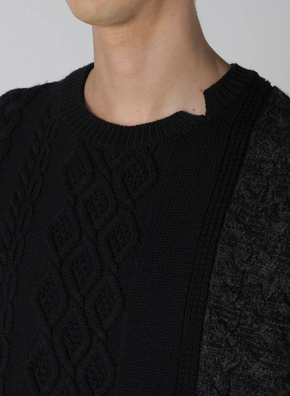 【Launching 10:00(JST) October 16】5G CROSS PATTERN SWITCHING ROUND NECK