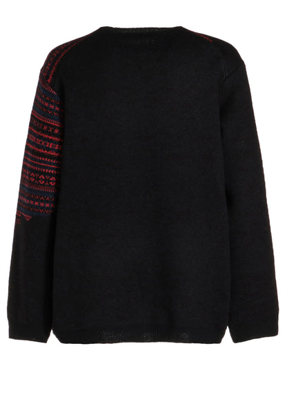 WORMHOLE ROUND NECK KNIT