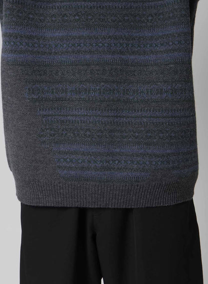 WORMHOLE HIGH NECK KNIT