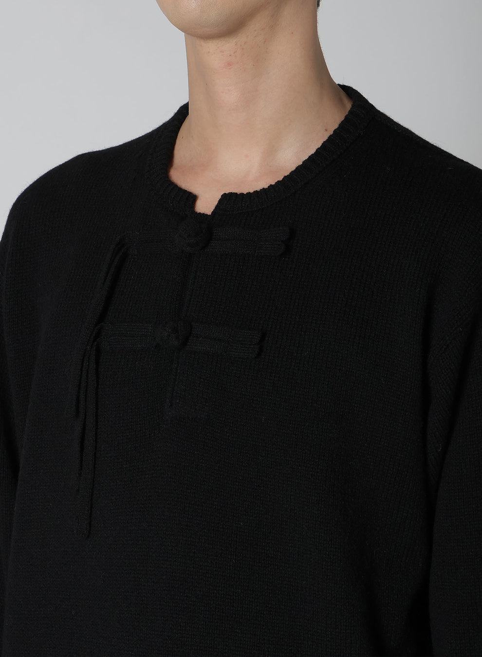 CHINA BUTTON HENRY NECK KNIT THE SHOP YOHJI YAMAMOTO